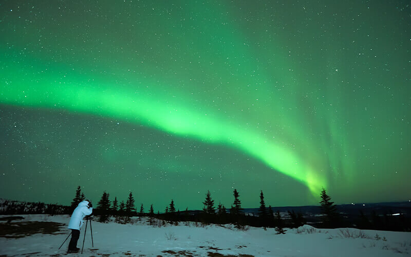 Capturez votre moment sous les aurores boréales de l&rsquo;Alaska