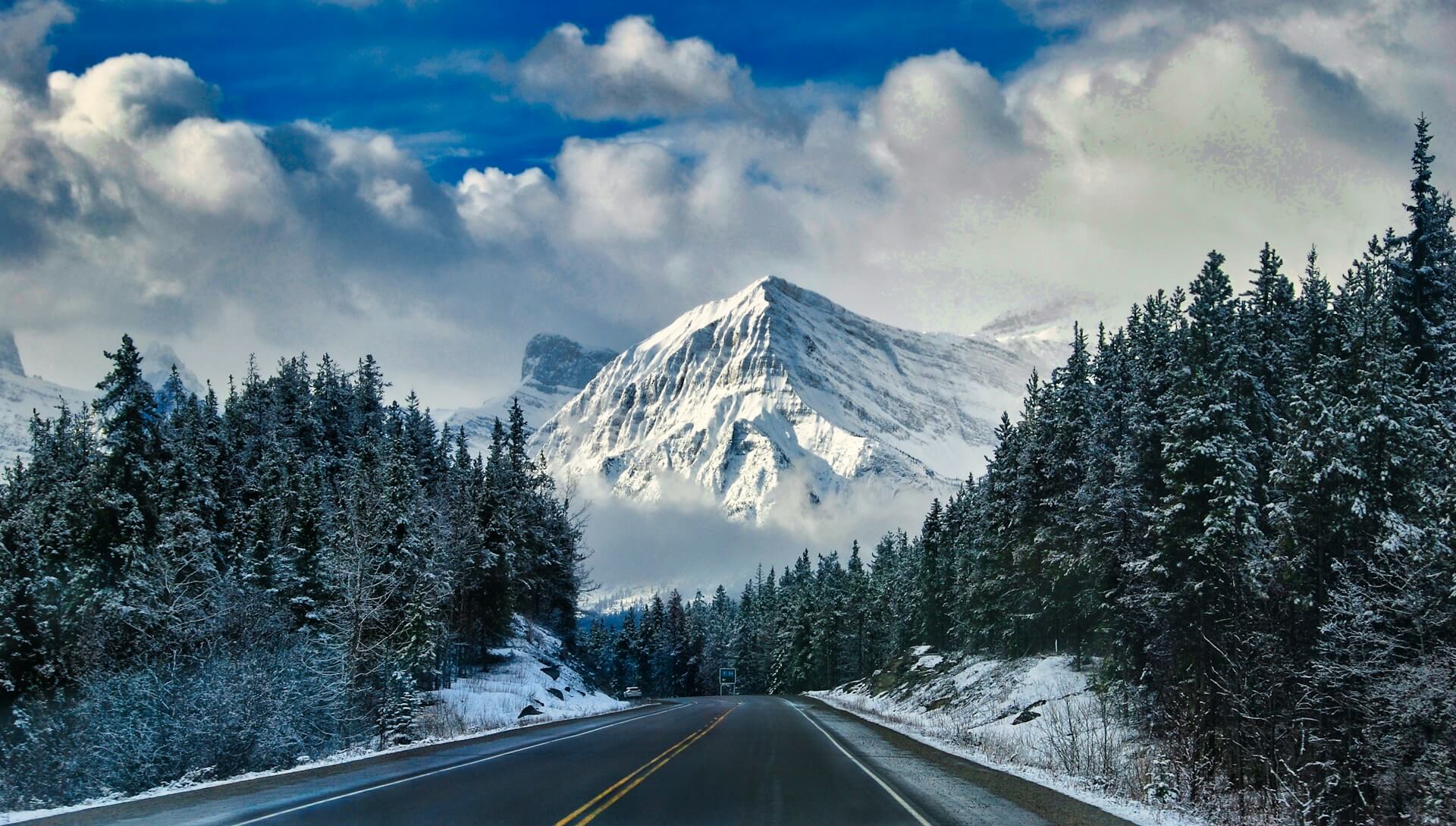 Route en hiver - Jasper - Canada